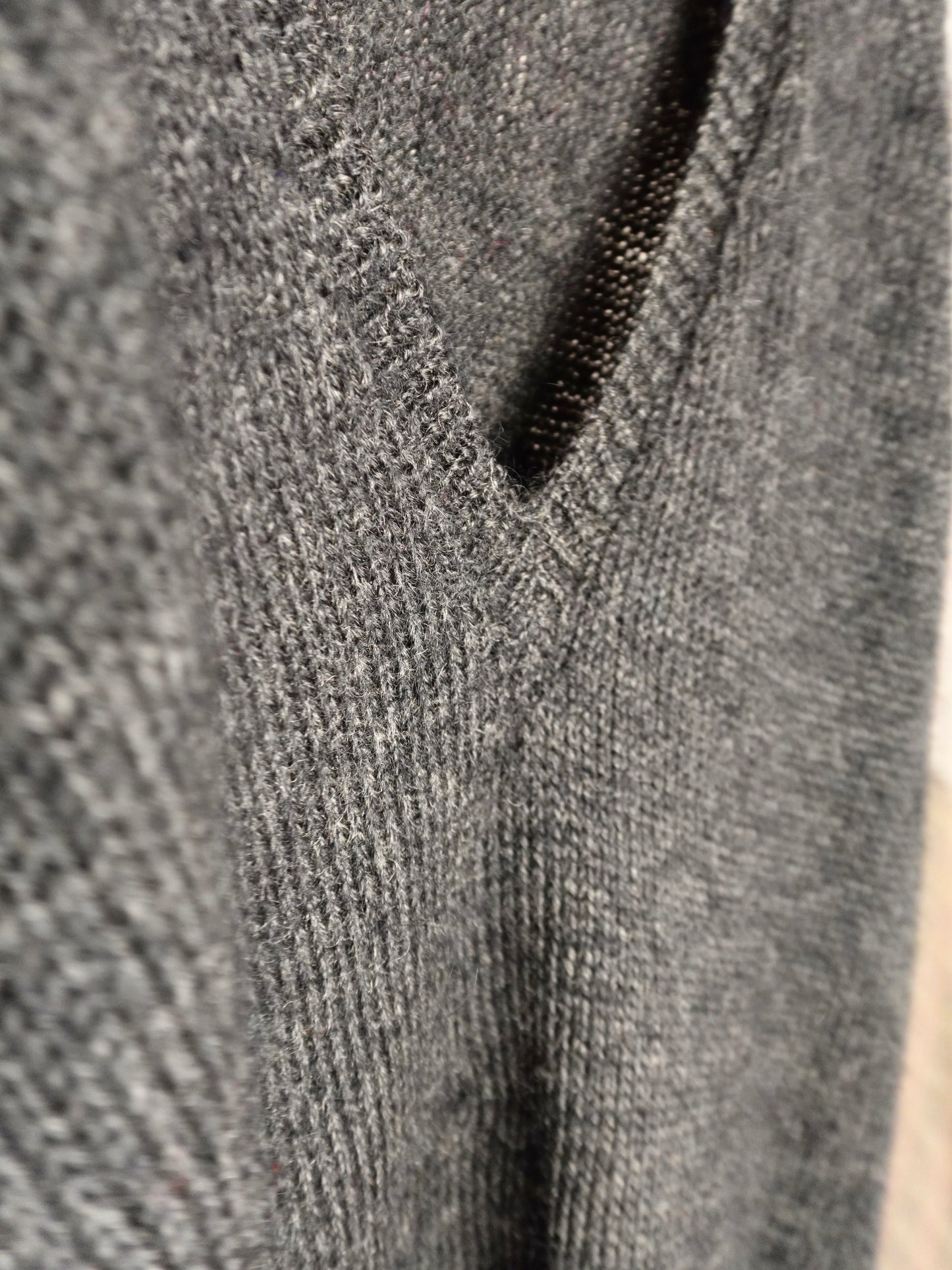 Elbow patch Vneck Knit