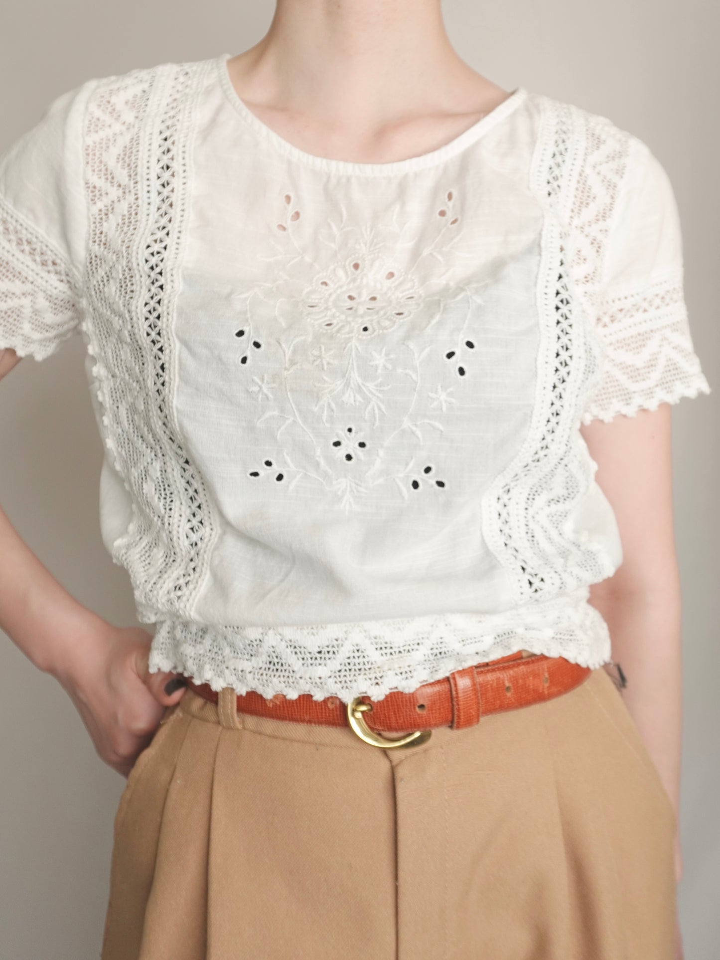 Lace Cotton Tops