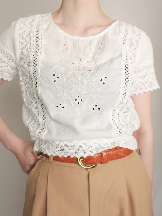 Lace Cotton Tops