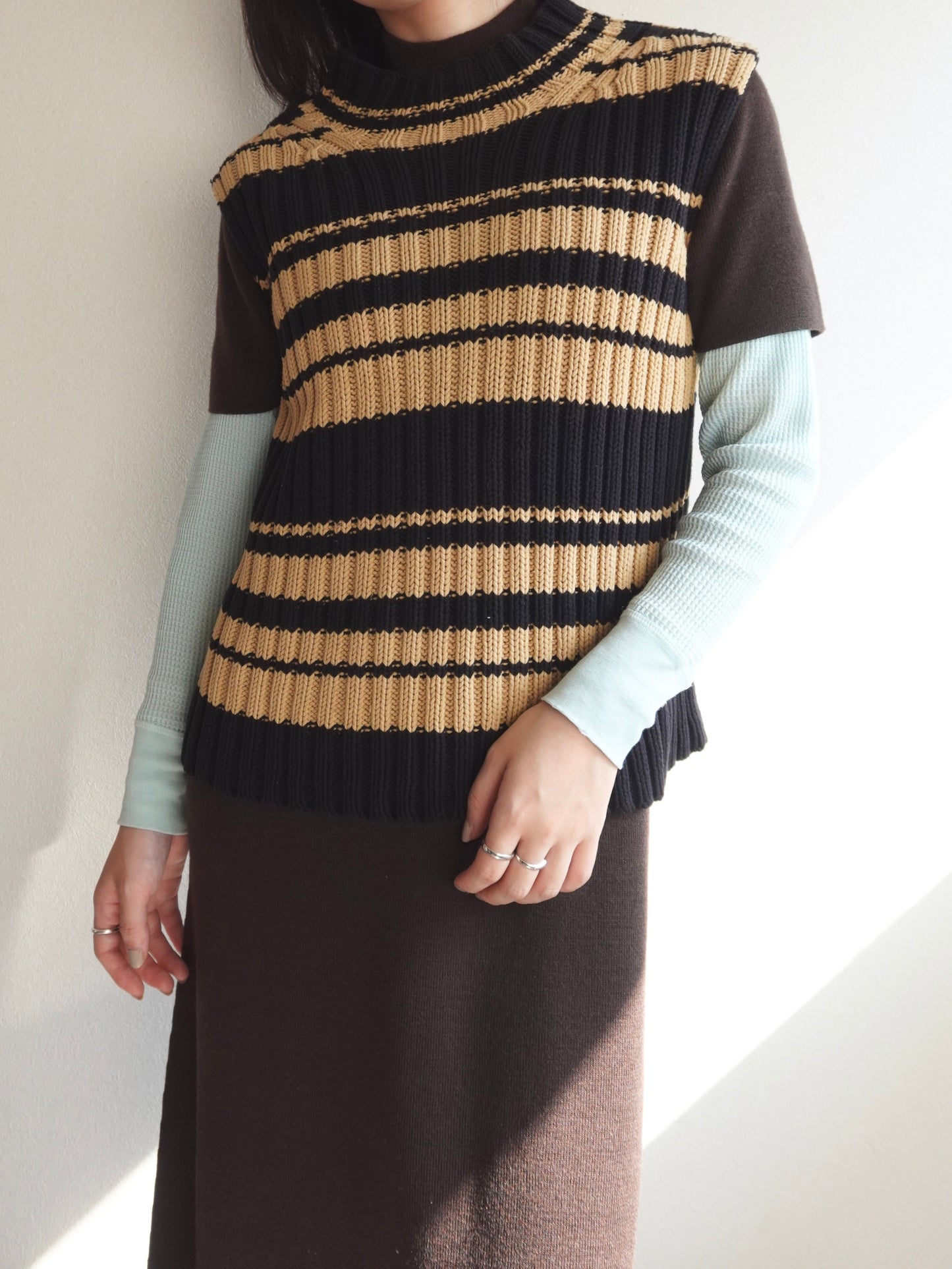 Border Knit Vest