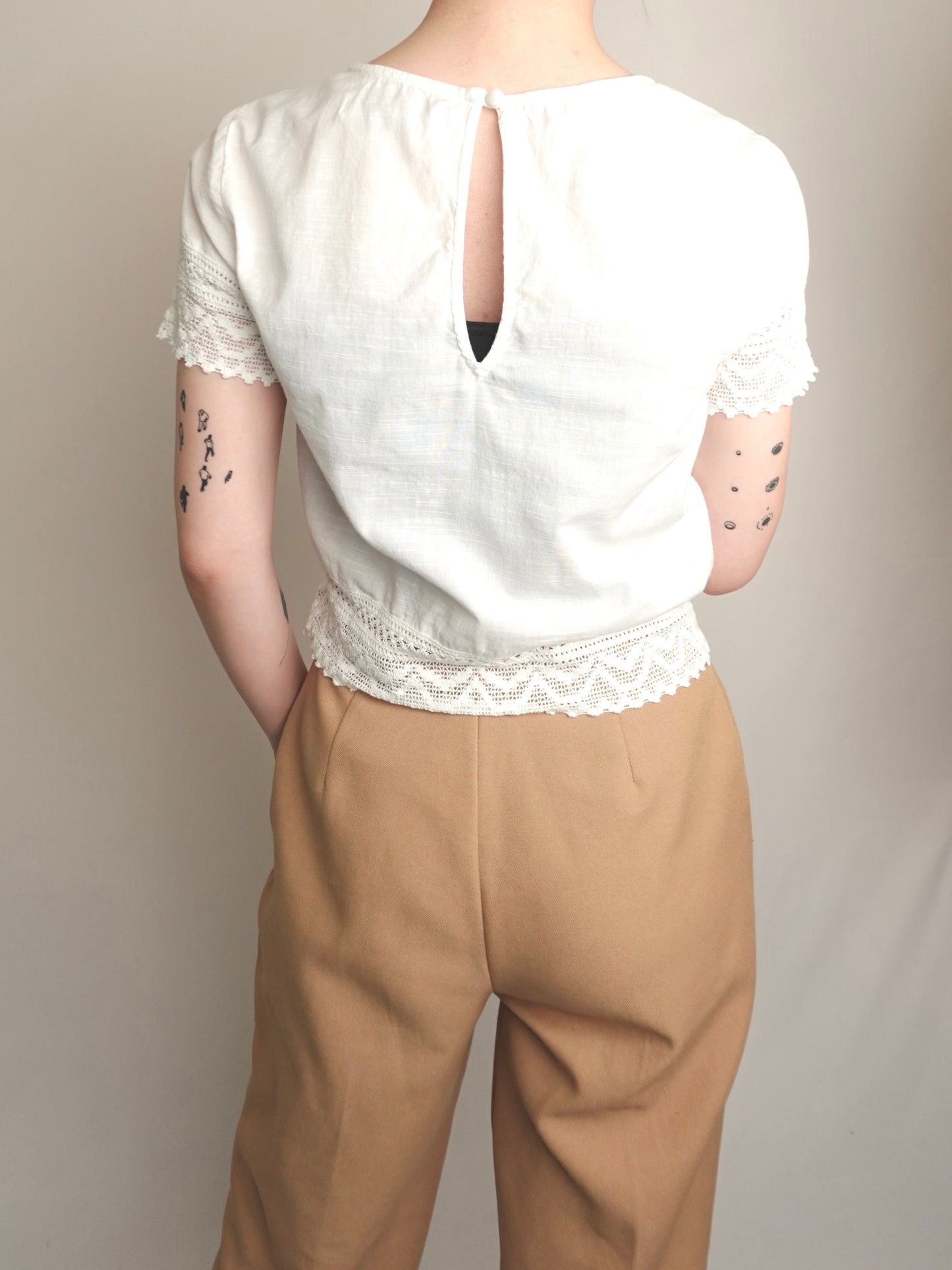 Lace Cotton Tops
