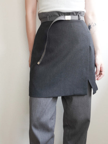 Slit Mini Skirt