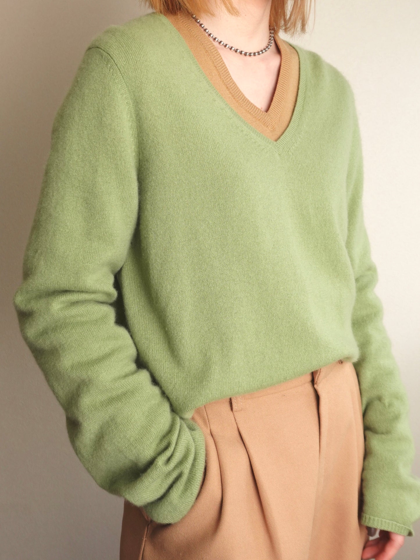 Pure Cashmere Knit - Light Green
