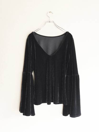 Velours Flare sleeve Tops