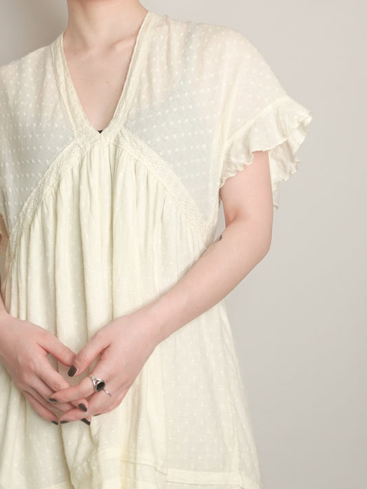 Dot Vneck Tunic