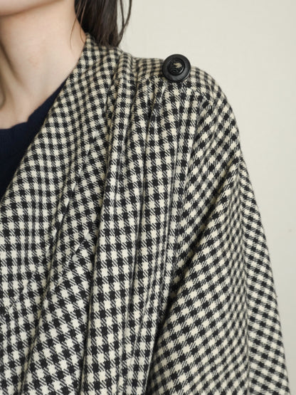80s Gingham Check Jacket