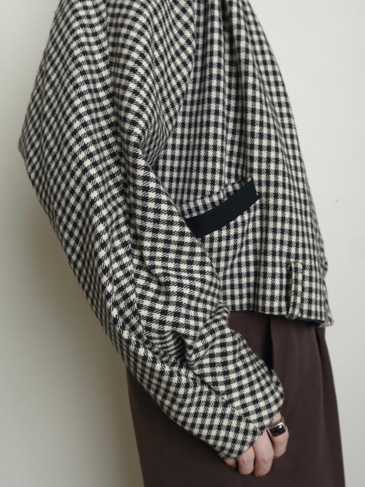 80s Gingham Check Jacket