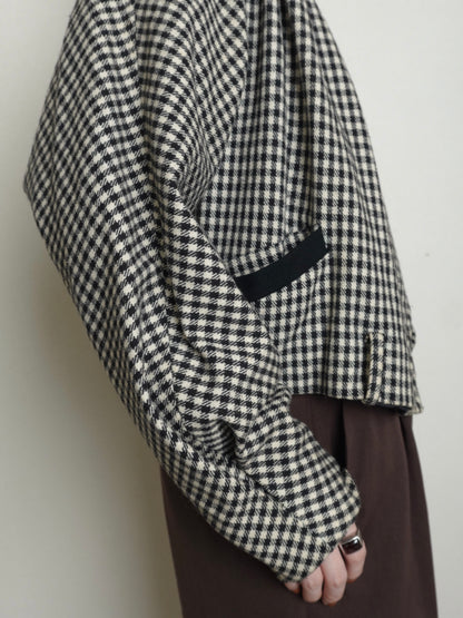80s Gingham Check Jacket