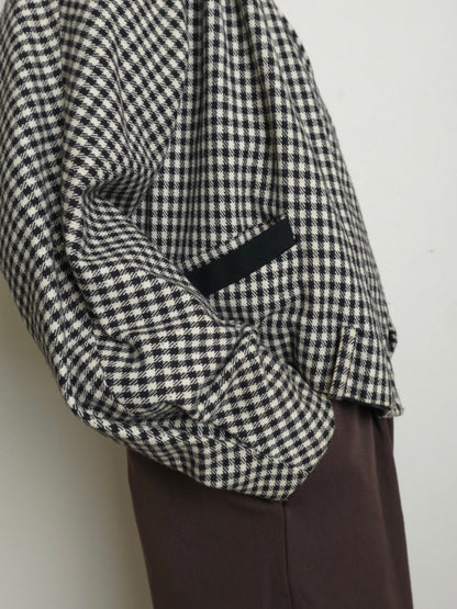 80s Gingham Check Jacket