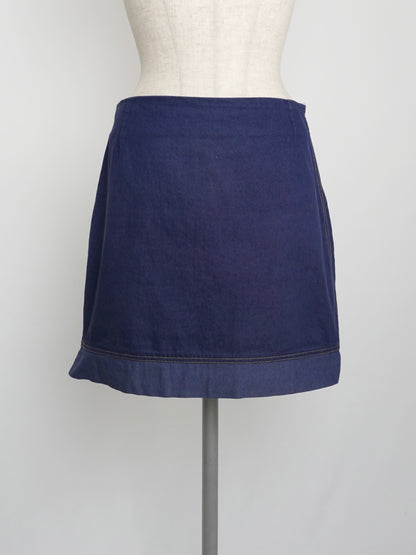 Navy Mini Skirt