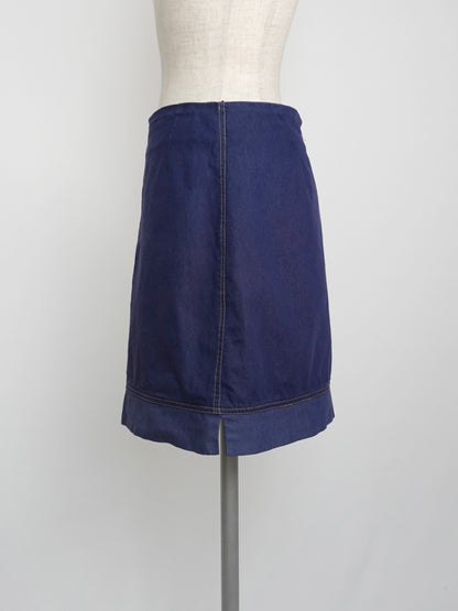 Navy Mini Skirt