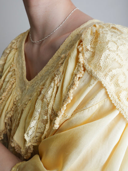 Satin Frill Lace Tops