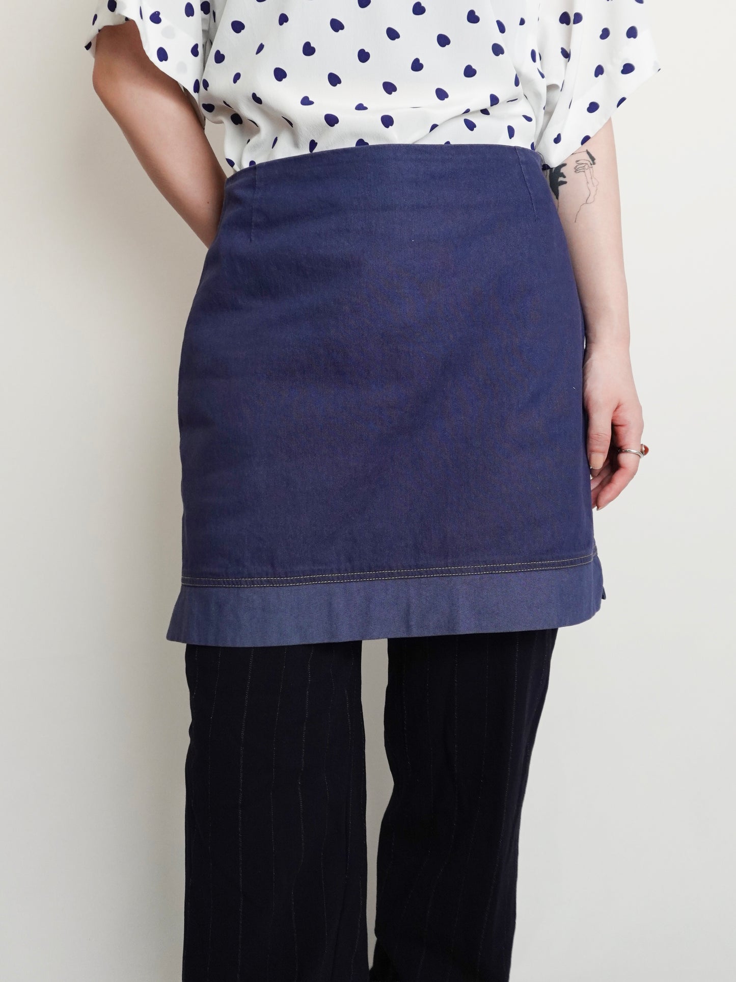 Navy Mini Skirt
