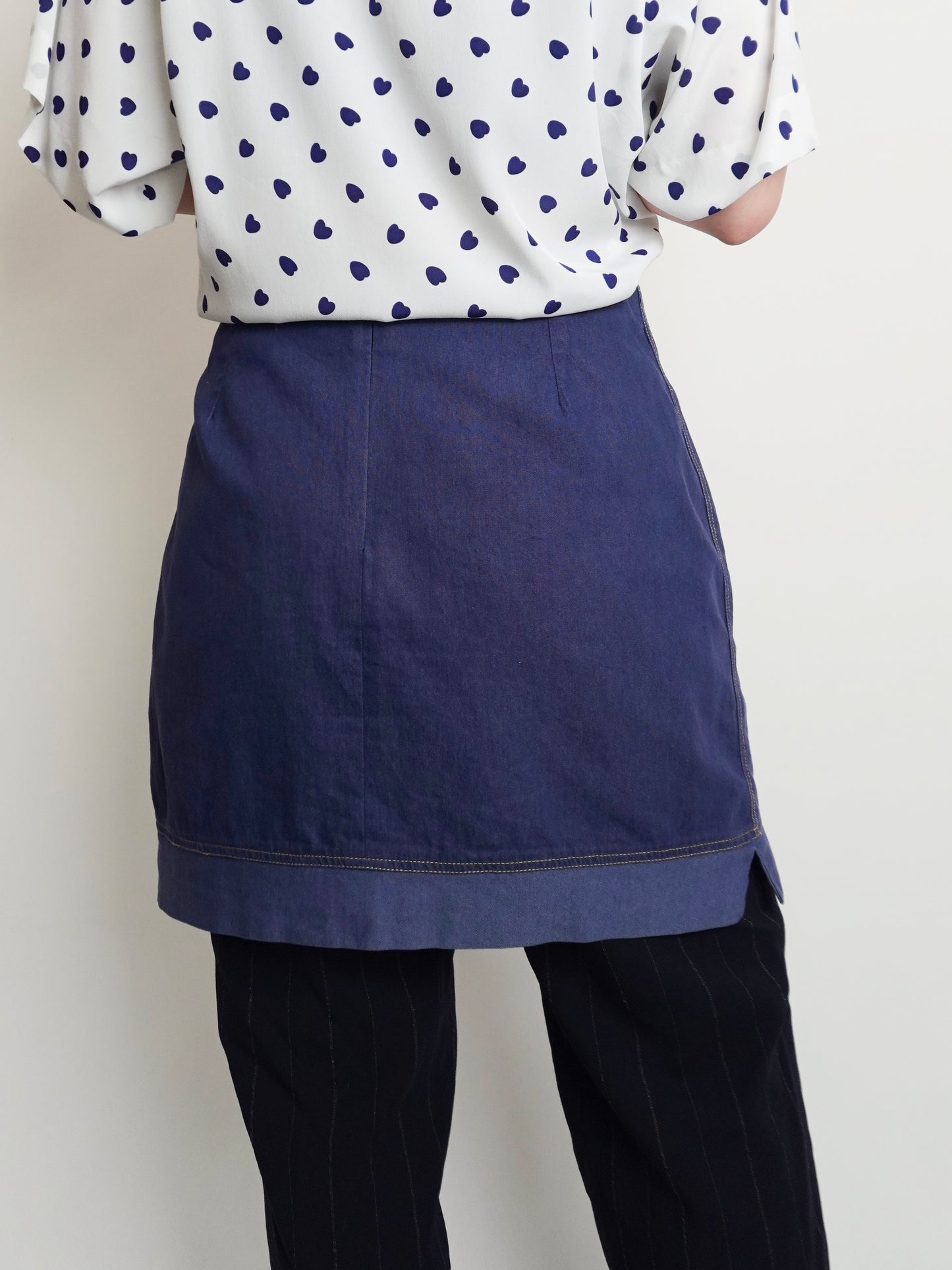 Navy Mini Skirt