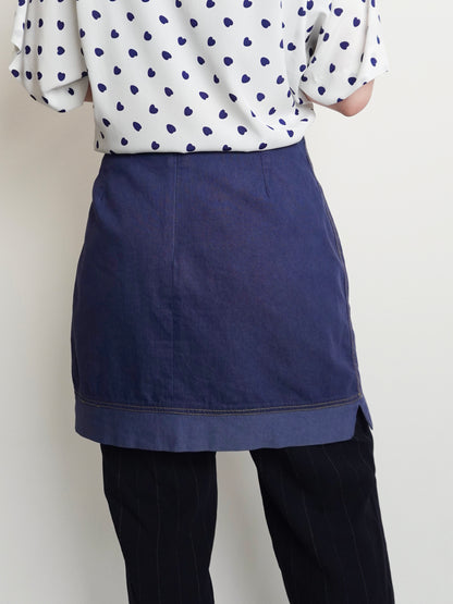 Navy Mini Skirt