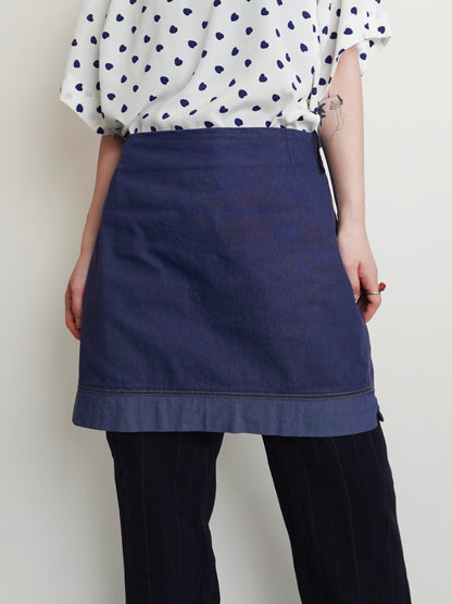 Navy Mini Skirt
