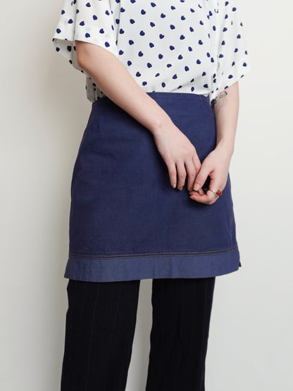 Navy Mini Skirt