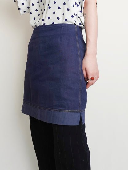 Navy Mini Skirt