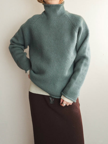 90s~ "J.CREW" Roll neck Knit