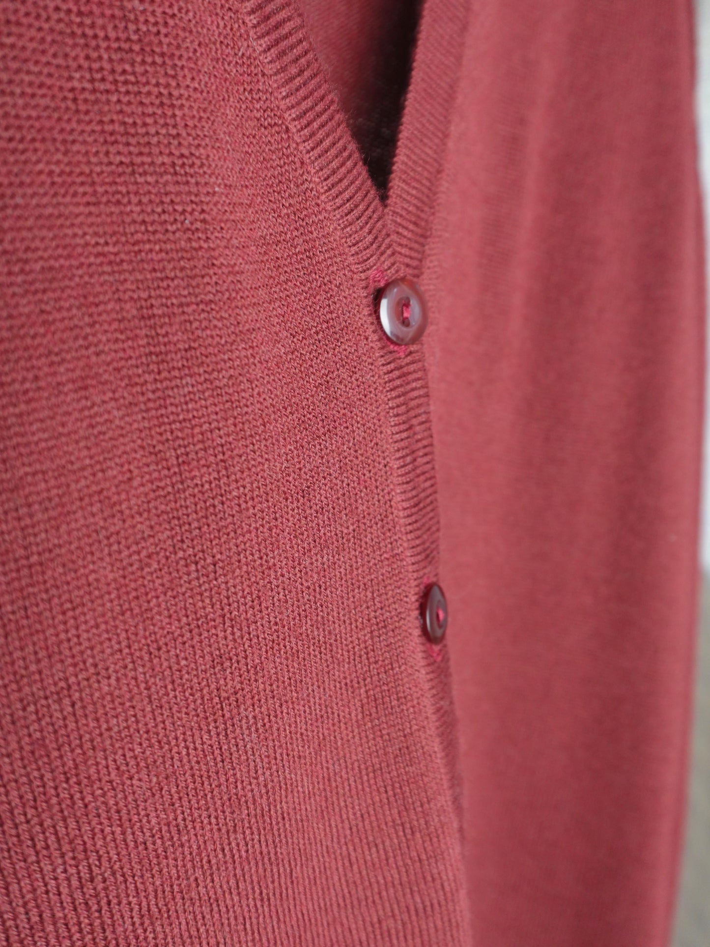 Burgundy Knit Cardigan