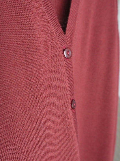 Burgundy Knit Cardigan