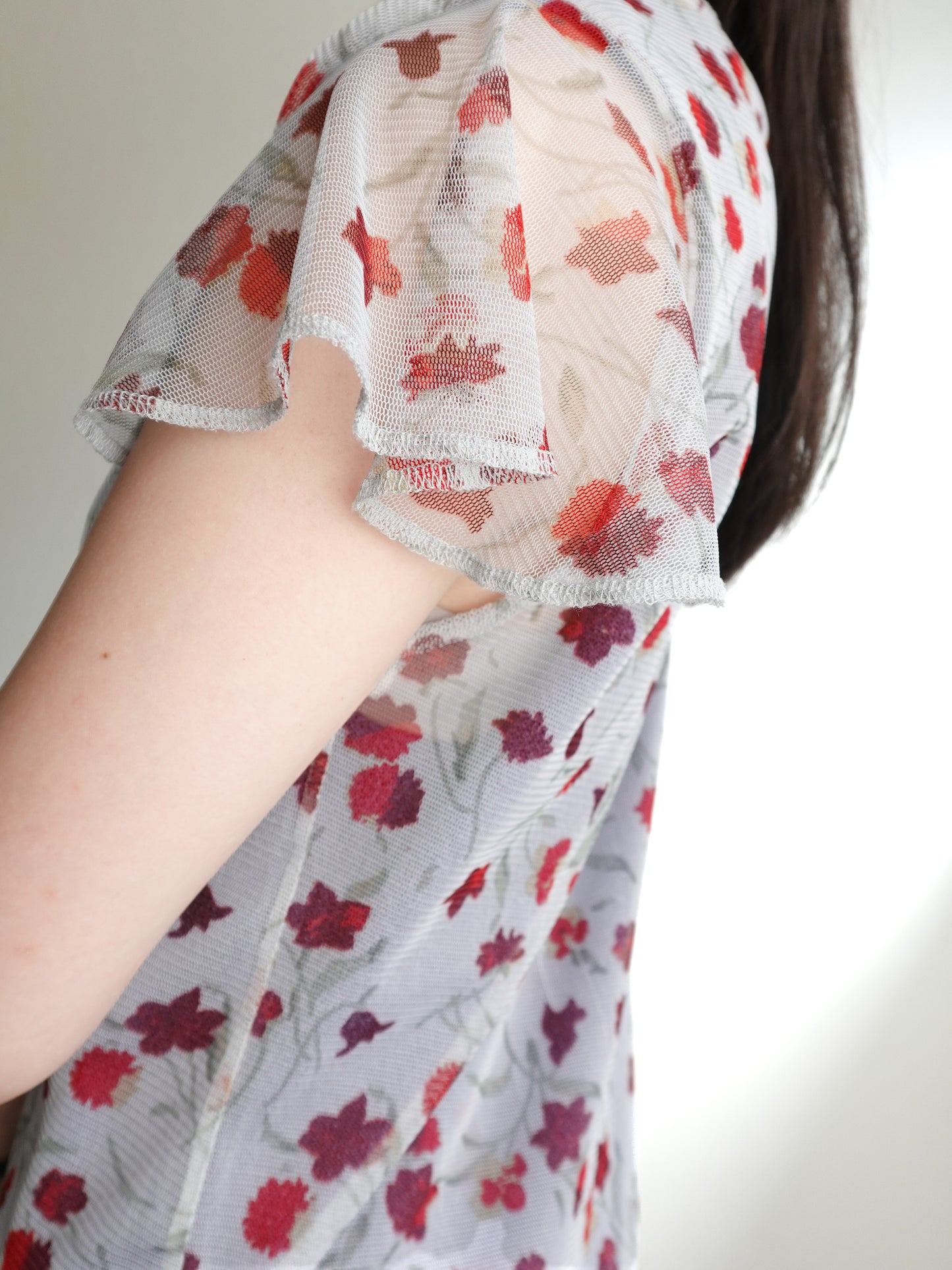 Sheer Flower Tops