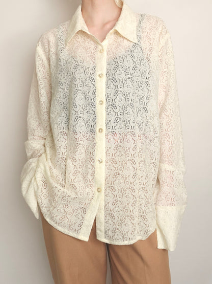 Sheer Lace Shirt