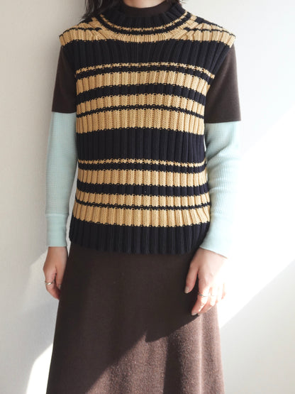 Border Knit Vest