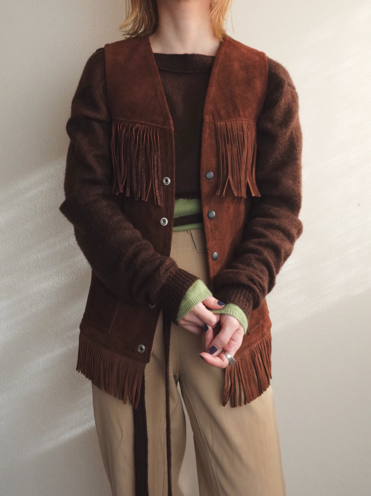 Suède Fringe Vest