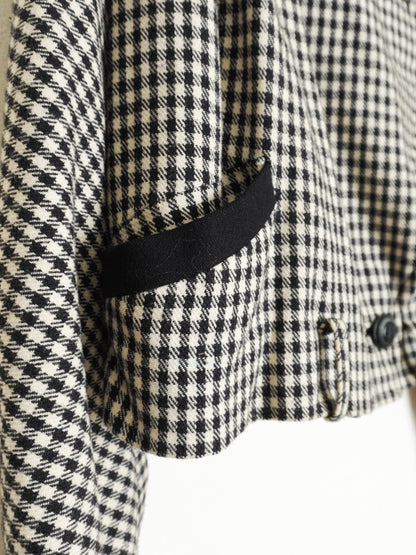 80s Gingham Check Jacket