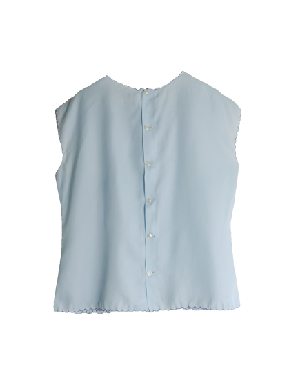Flower embroidery Tops