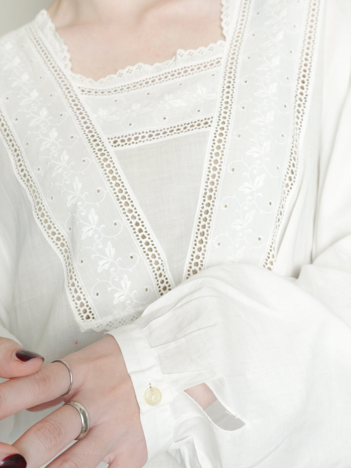 ~80s Cotton Lace Onepiece