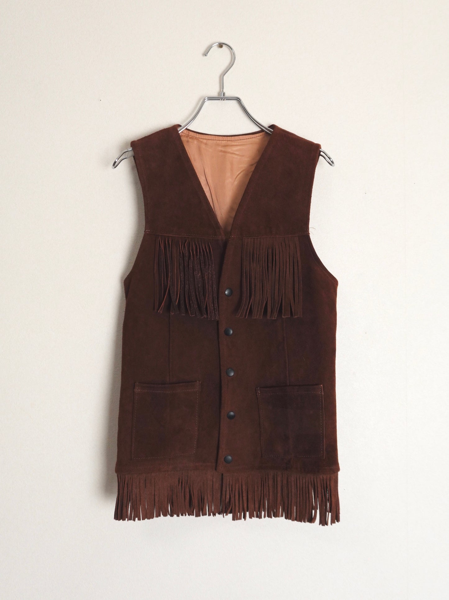 Suède Fringe Vest