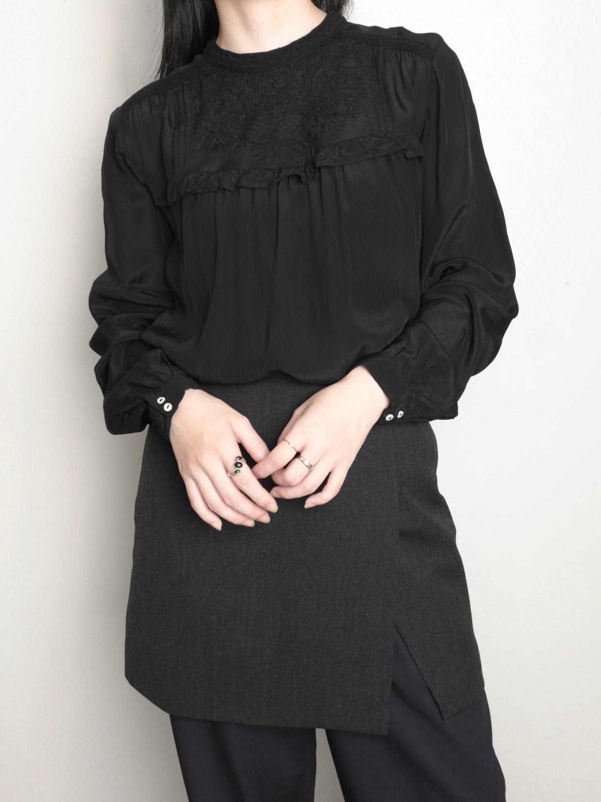 Lace Chiffon Blouse