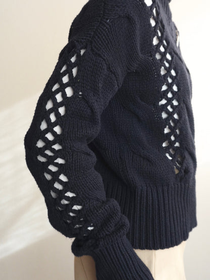 Openwork Knit Sweater