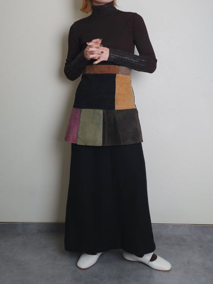 Patchwork Suède Skirt