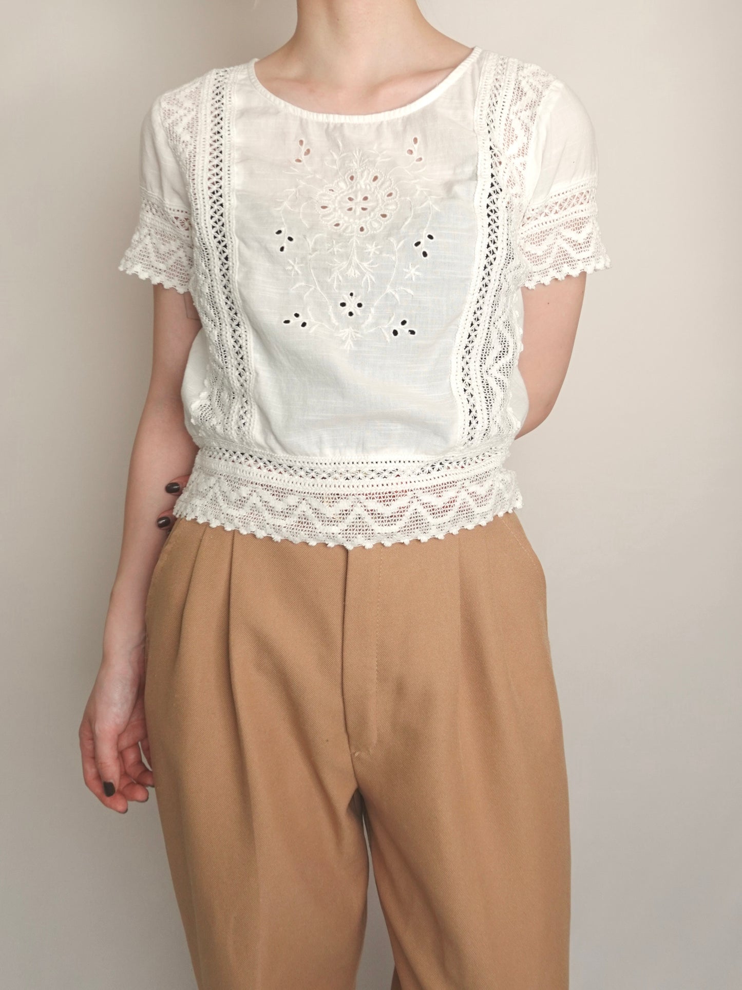 Lace Cotton Tops