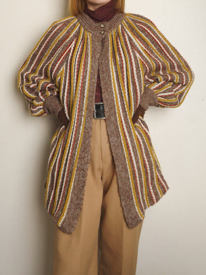 Stripe Knit Cardigan