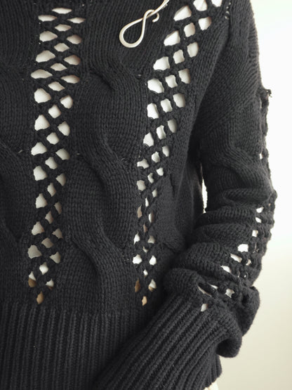 Openwork Knit Sweater
