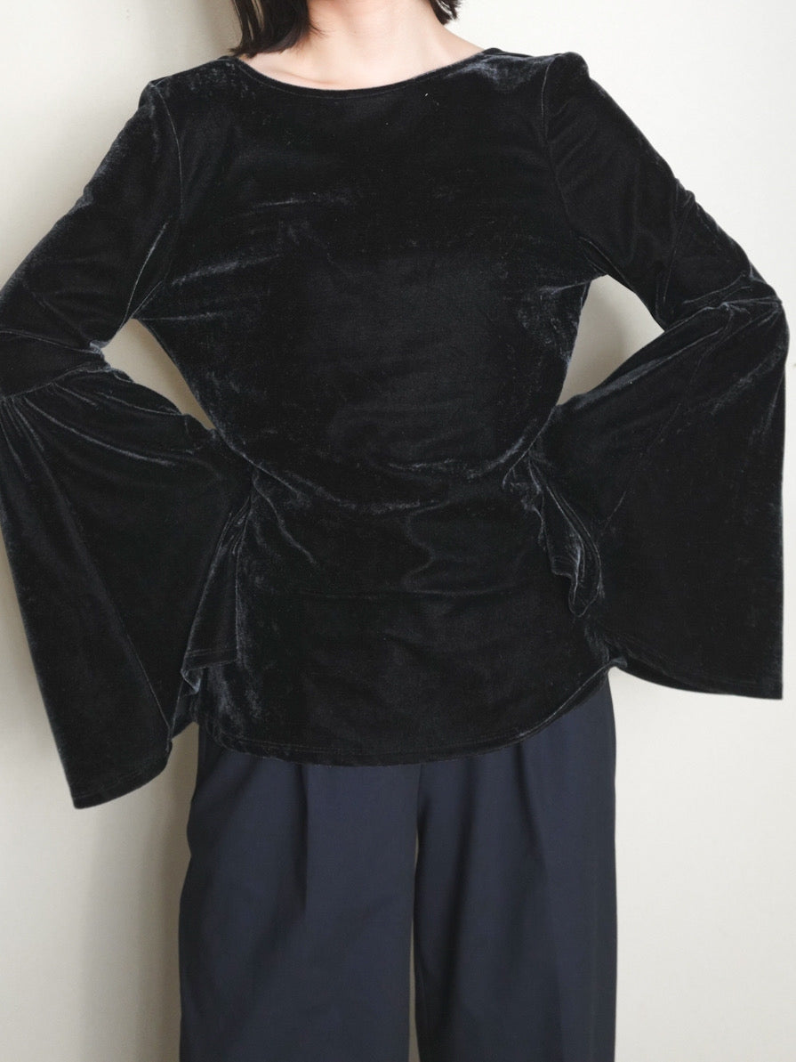 Velours Flare sleeve Tops