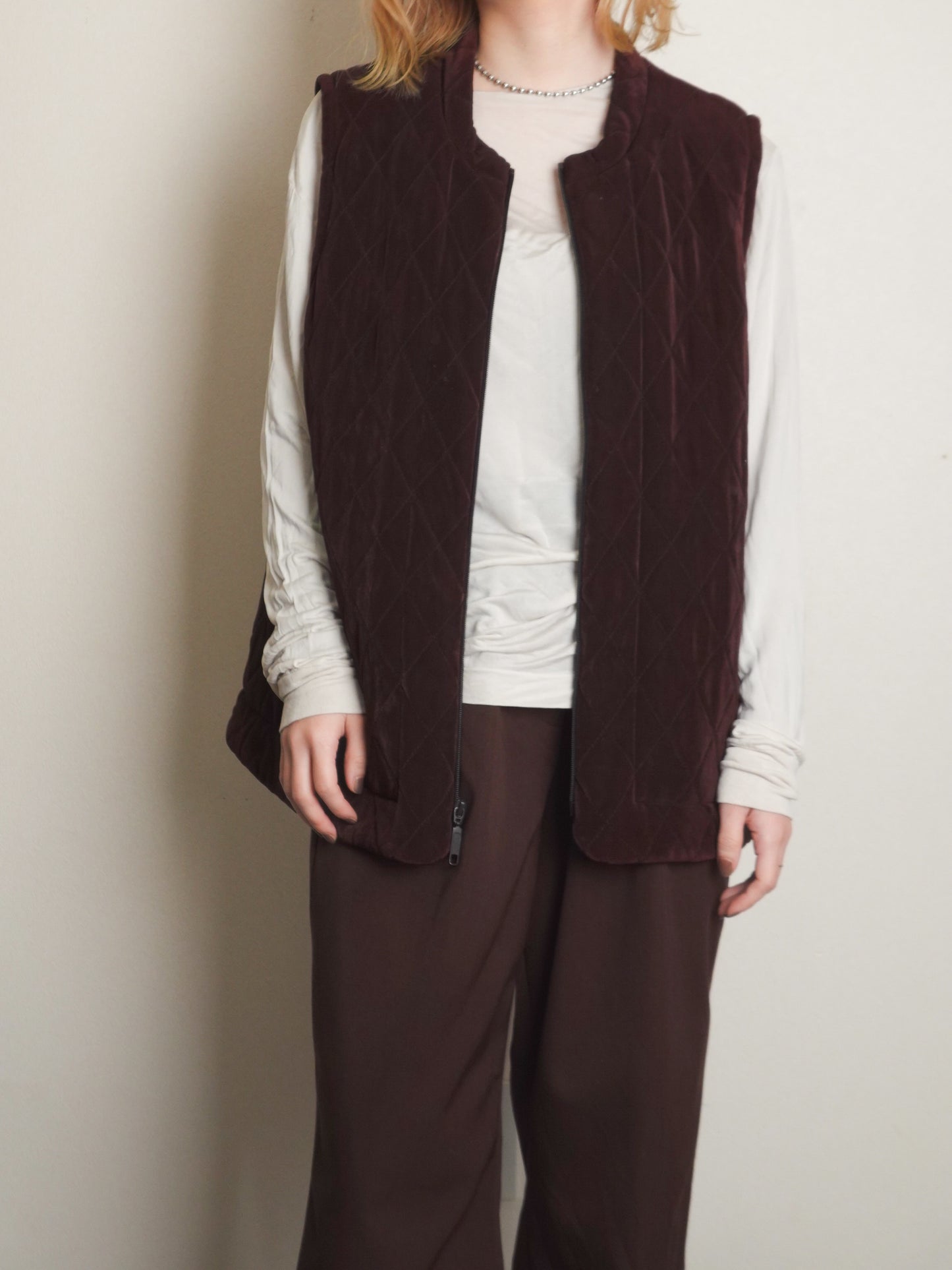 "CHICO'S" Quilting Zip Vest