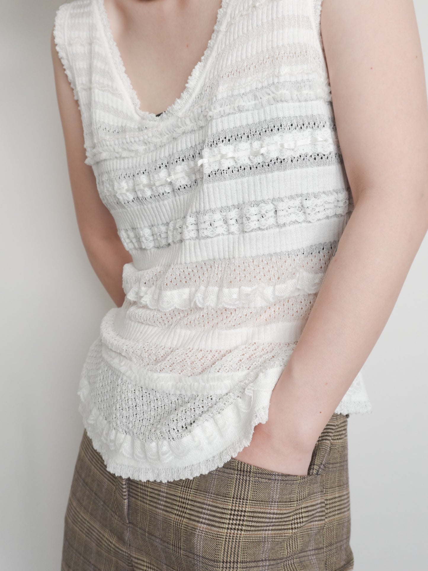 Lace Knit Vest