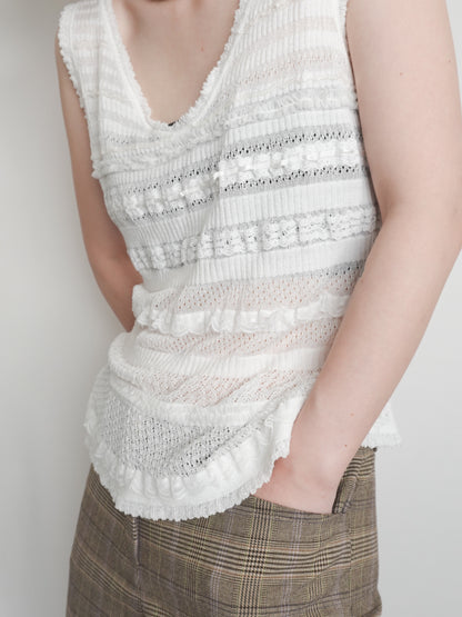 Lace Knit Vest