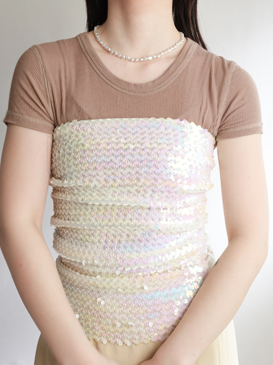 Sequins Bare-top