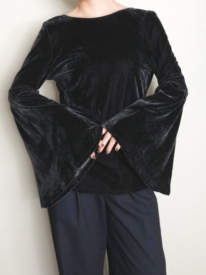 Velours Flare sleeve Tops