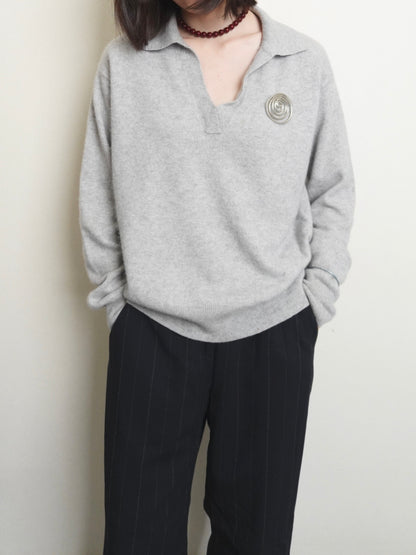 Pure Cashmere Knit - Gray