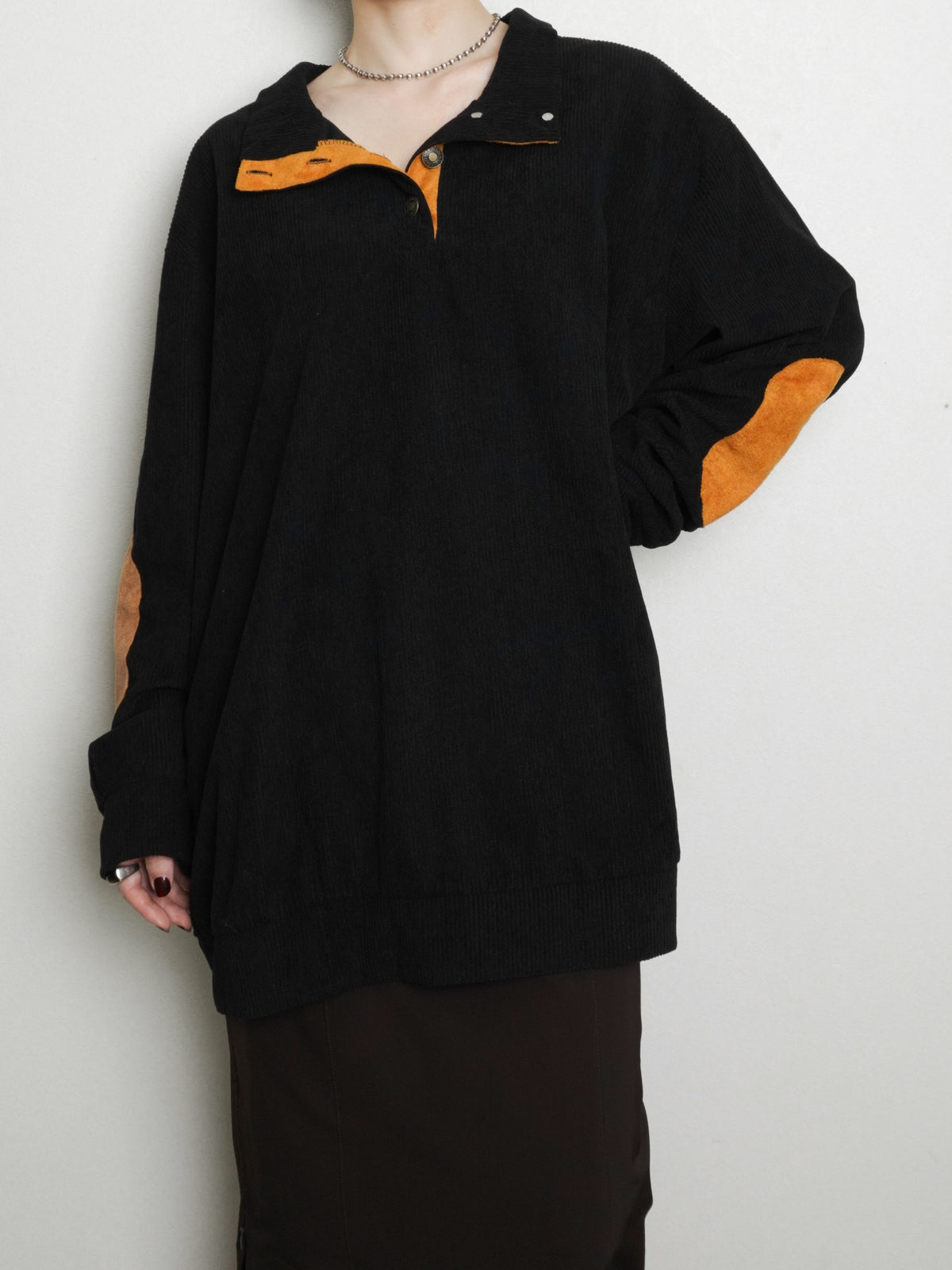 Elbow Patch Corduroy Tops