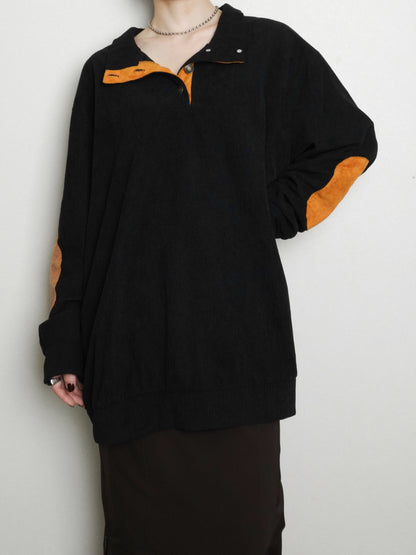 Elbow Patch Corduroy Tops