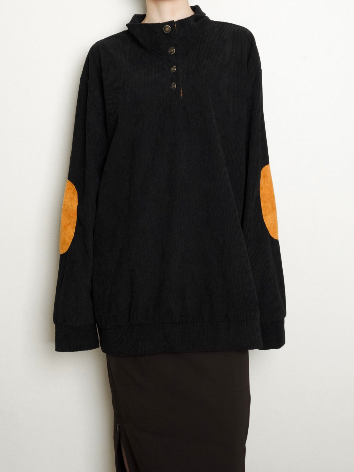 Elbow Patch Corduroy Tops